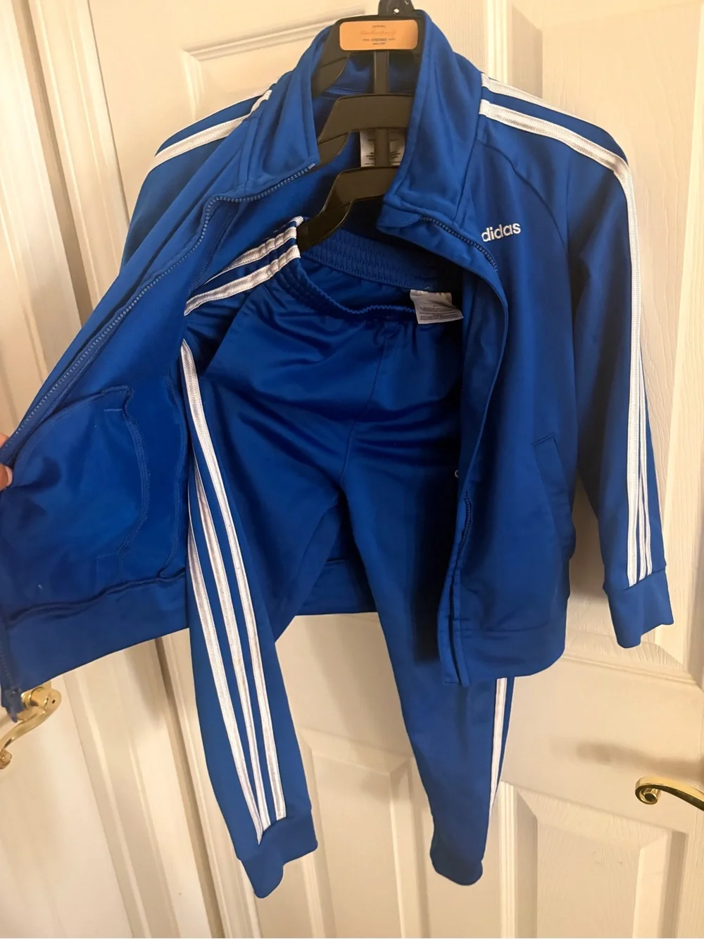 adidas Boys Blue Track Jacket and Pants